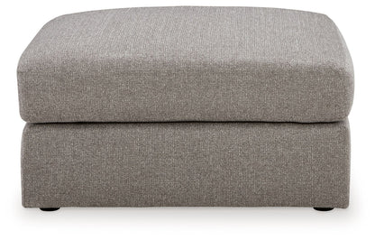 Lindon - Oversized Accent Ottoman - Smoke