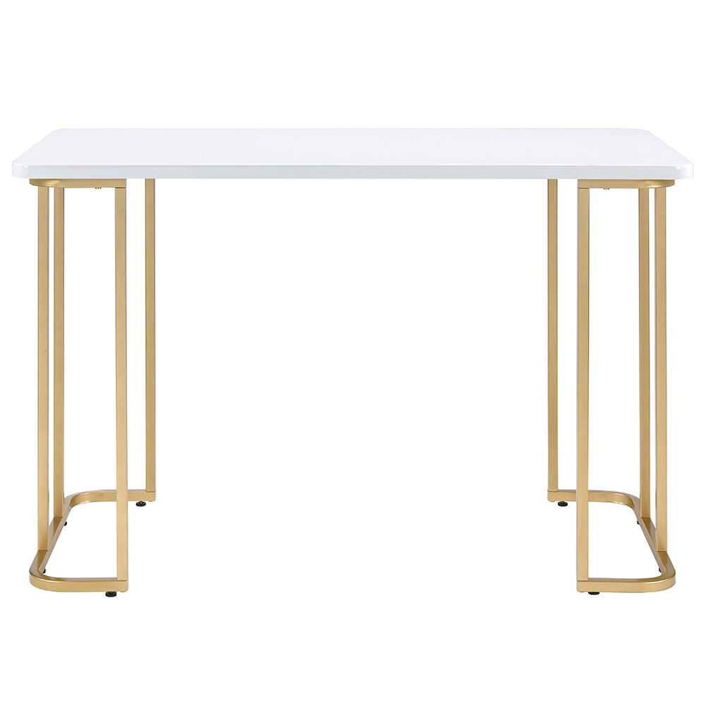 Estie - Writing Desk (Same Ac00902) - White & Gold