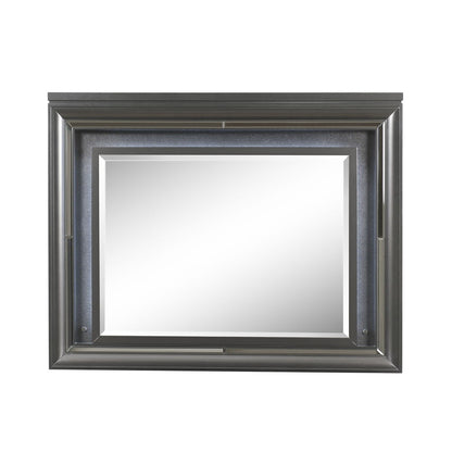 Sawyer - Mirror With LED - Metallic Gray