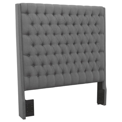 Camille - Upholstered California King Panel Headboard - Gray
