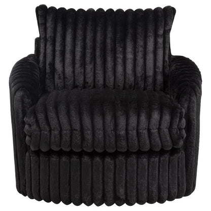 Sarco - Corduroy Upholstered Swivel Accent Arm Chair