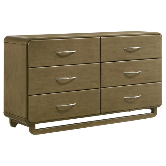 Amsbury - 6-Drawer Dresser Cabinet - Nutmeg