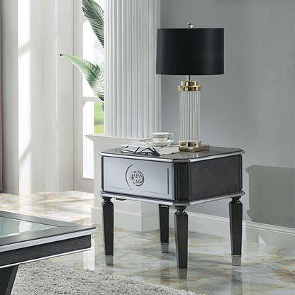House Beatrice - End Table - Charcoal & Light Gray