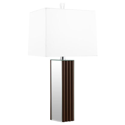 Elena - Square Tapered Mirrored Lamp