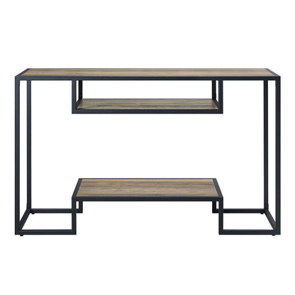 Idella - Sofa Table - Rustic Oak & Black