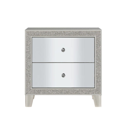 Sliverfluff - Nightstand - Mirrored & Champagne