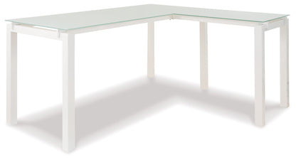 Baraga - White - L-Desk