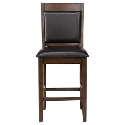 Dewey - Upholstered Counter Chair (Set of 2) - Walnut