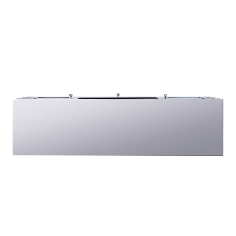 Noralie - TV Stand - Mirrored & Faux Diamonds