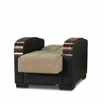 Ottomanson Mobimax - Upholstered Convertible Armchair With Storage