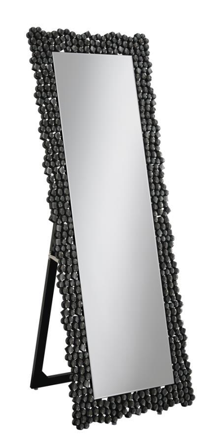 Mckay - Acrylic Frame Standing Mirror - Smokey Gray