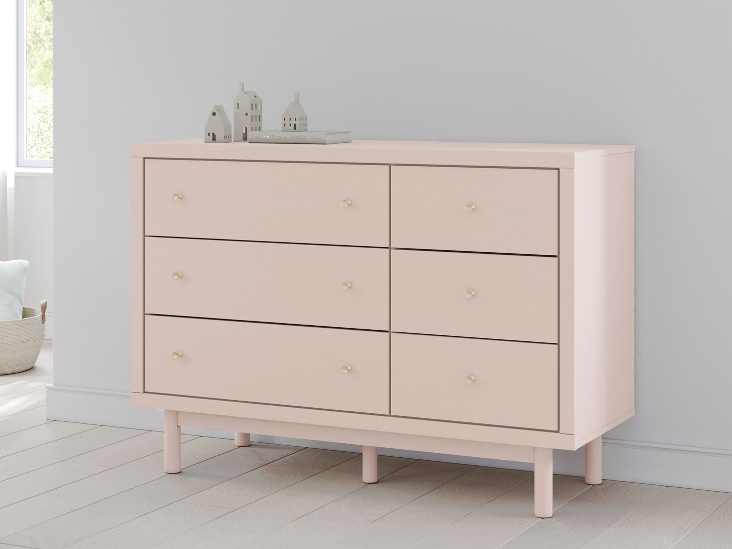 Wistenpine - Blush - Six Drawer Dresser