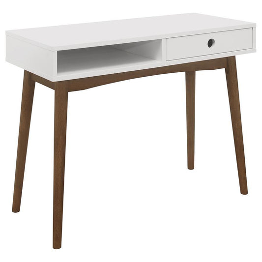 Bradenton - 1-Drawer Wood Writing Desk - White