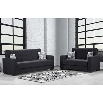 Ottomanson Armada - Upholstered Convertible Loveseat With Storage - Polyester