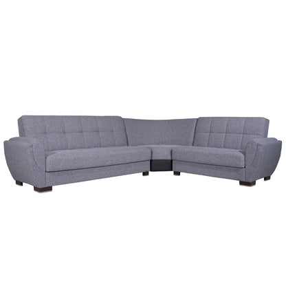Ottomanson Armada Air - Upholstered Convertible Sectional With Storage - Polyester