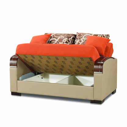 Ottomanson Mobimax - Upholstered Convertible Loveseat With Storage