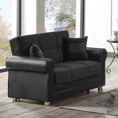 Ottomanson Avalon - Upholstered Convertible Loveseat With Storage