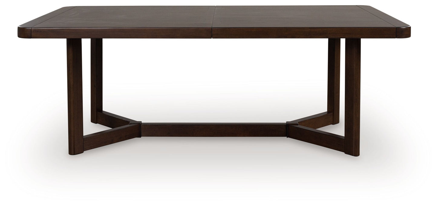 Dilenno - Rectangular Dining Room Extension Table - Dark Brown
