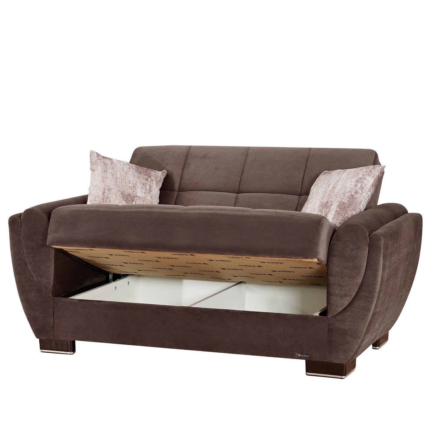 Ottomanson Armada Air - Upholstered Convertible Loveseat With Storage - Microfiber