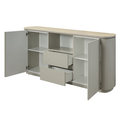 Ingram - Server - Ceramic Top & Light Gray