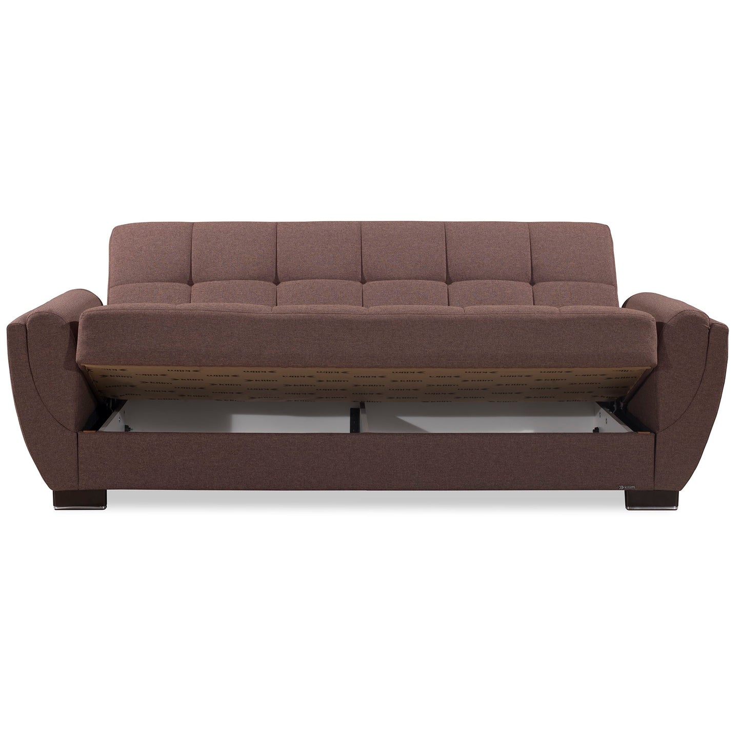 Ottomanson Armada Air - Convertible Sofabed With Storage - Light Brown