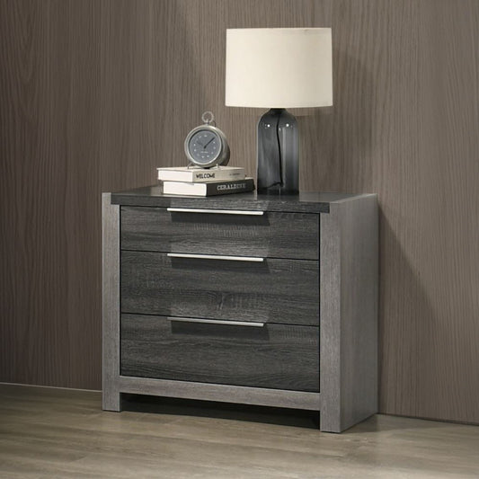 Jehoram - 3 Drawer Nightstand For Bedroom
