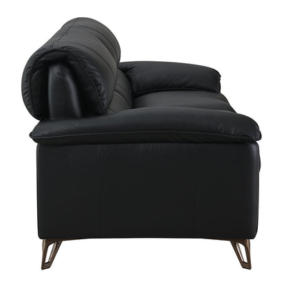 Eilene - Sofa - Black Top Grain Leather