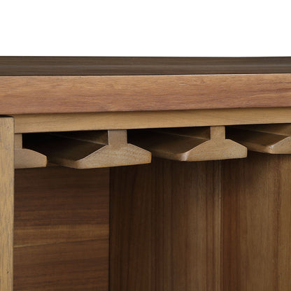 Pascaline - Server - Rustic Brown & Oak