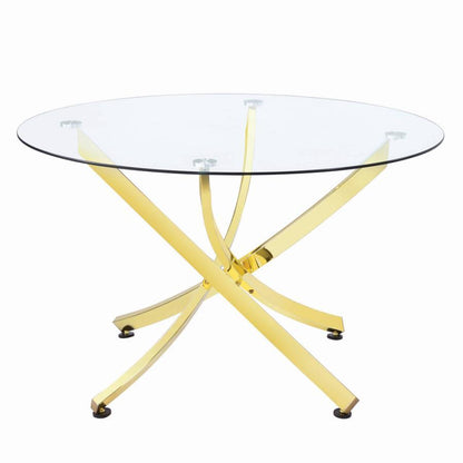 Beckham - Round Glass Top Dining Table