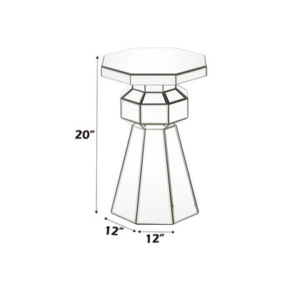 Dominic - Pedestal Stand - Mirrored