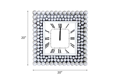 Boffa - Geometric Pattern Trim Wall Clock - Mirrored